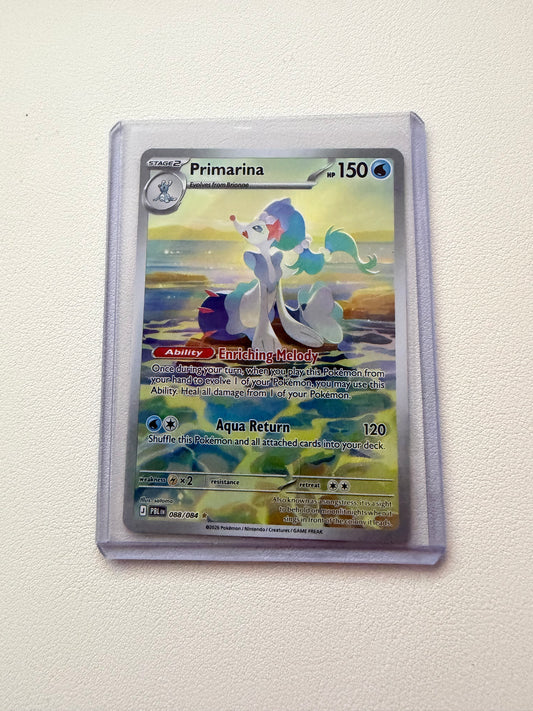 Ungraded Near Mint · Primarina Illustration Rare 088/084 · Pitch Black Pokémon 2026
