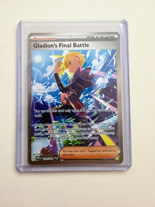 Ungraded Near Mint · Gladion's Final Battle 118/084 · English Pitch Black (ME05) 2026