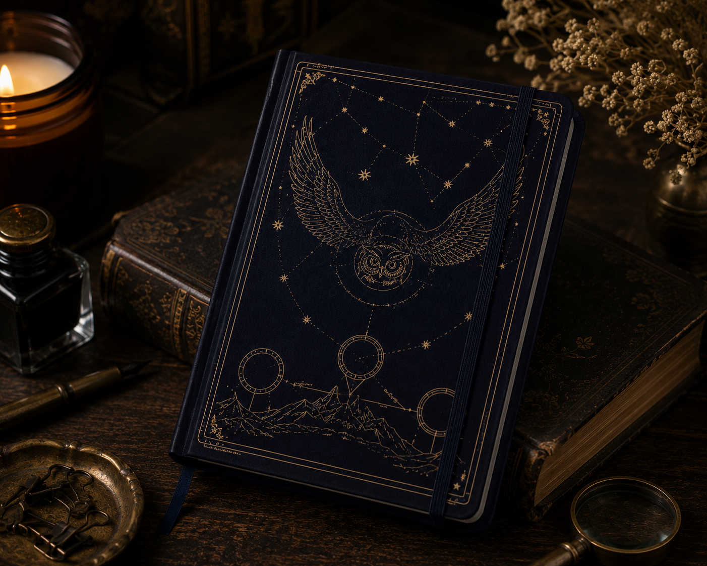 Retro Celestial Notebook