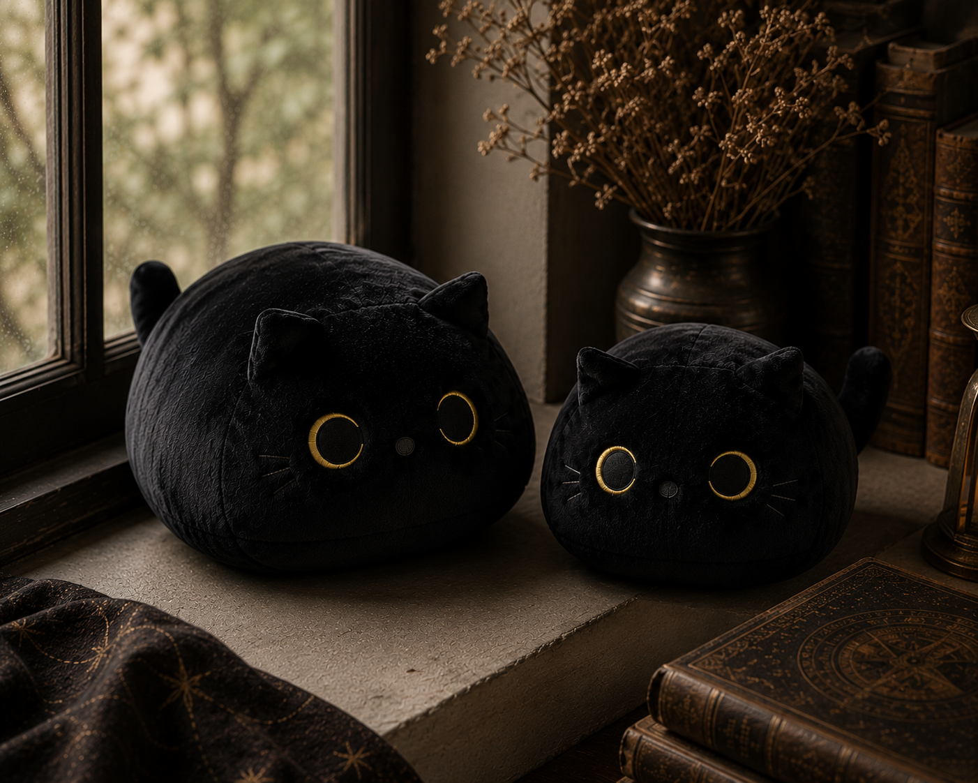 Black Cat Plush Pillow
