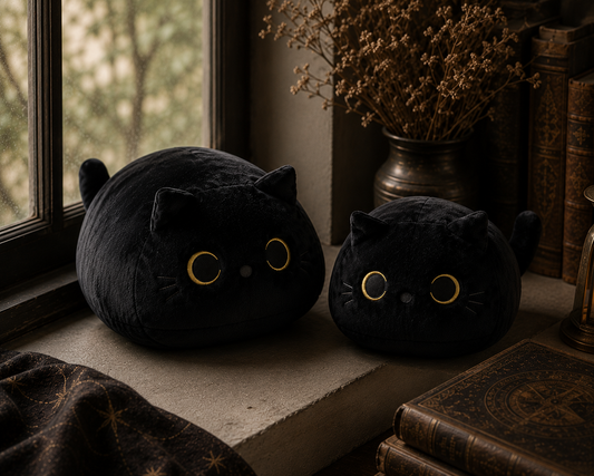 Black Cat Plush Pillow