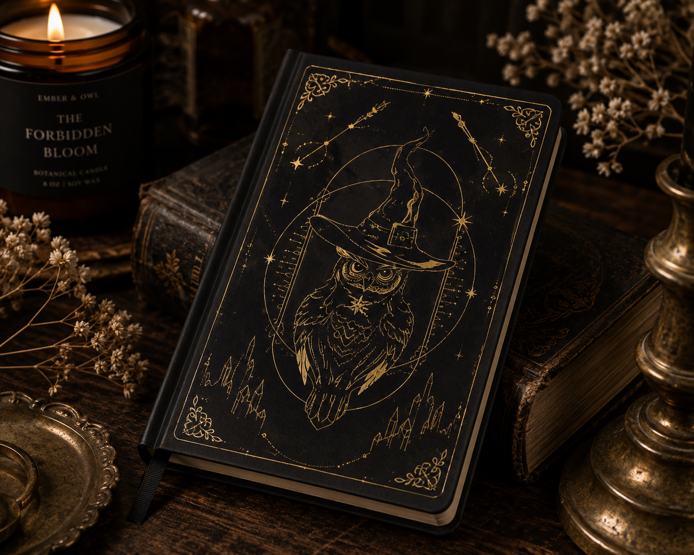Magic Owl Hardcover Notebook
