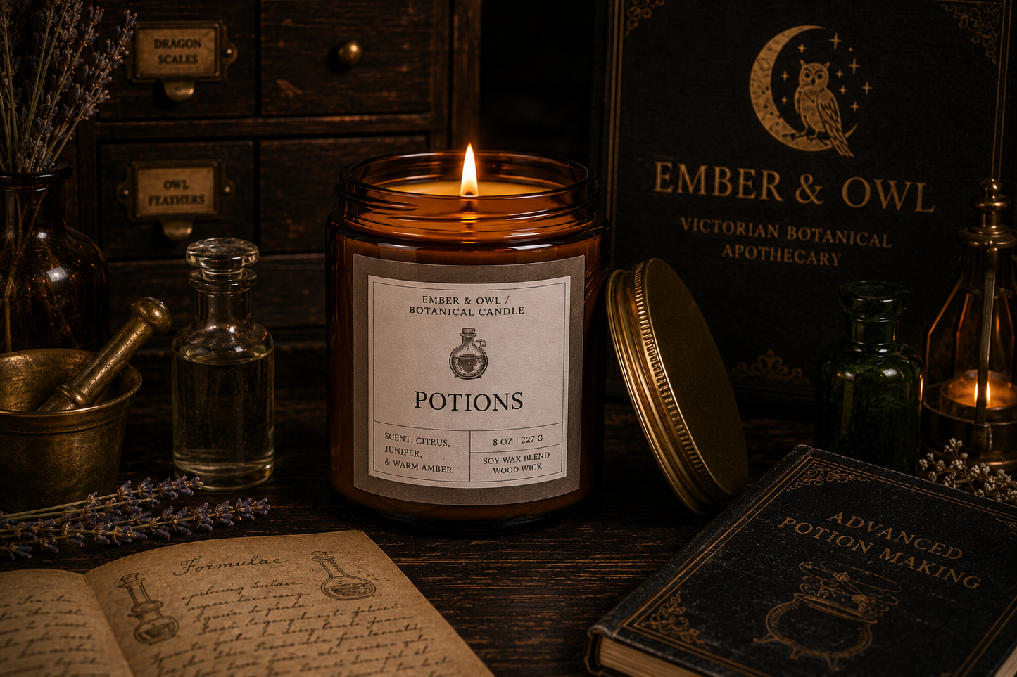 Hogwarts Class Soy Candle